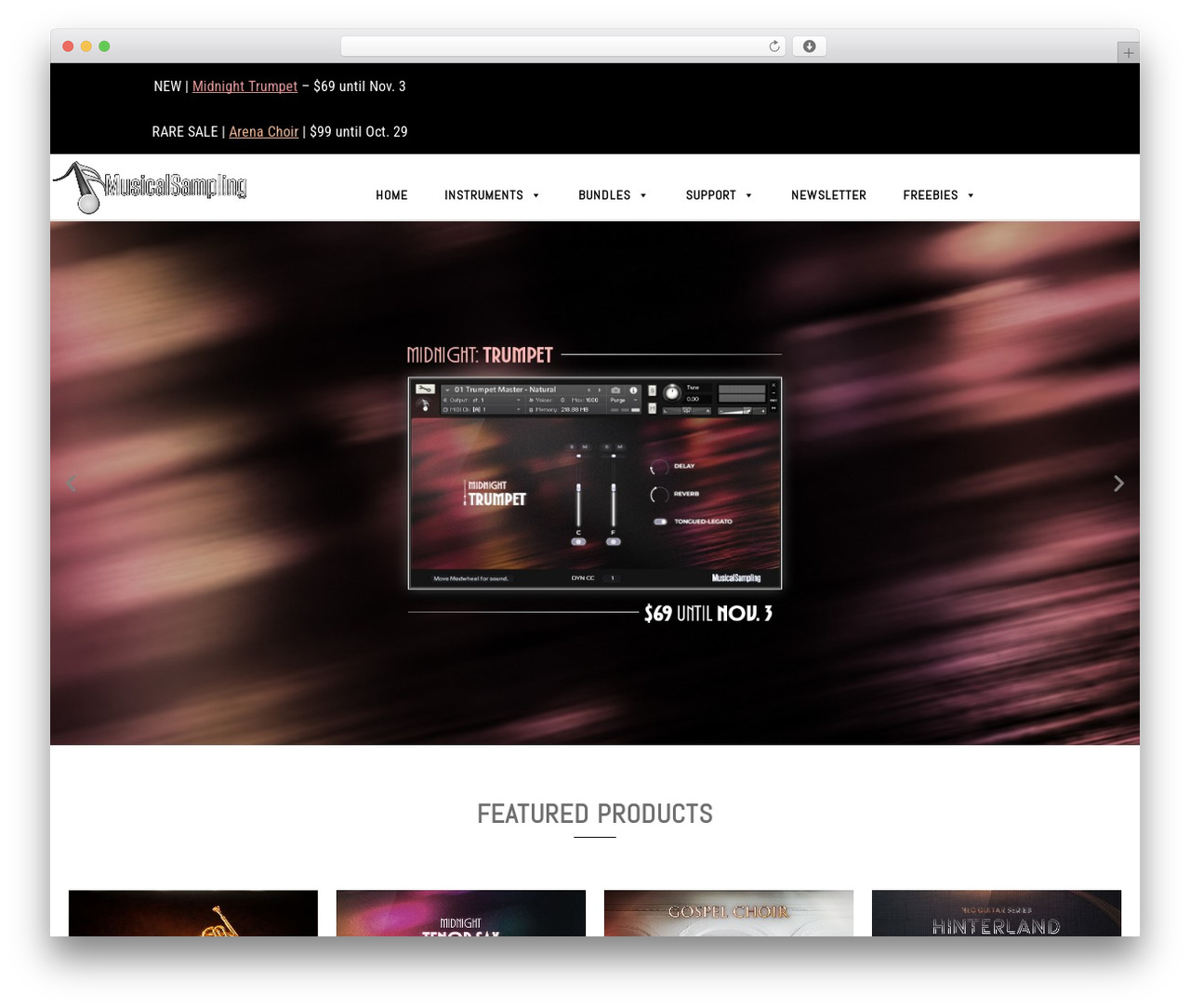 WordPress theme OceanWP - musicalsampling.com