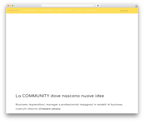 WordPress theme The Human Factor - thehumanfactorcommunity.it