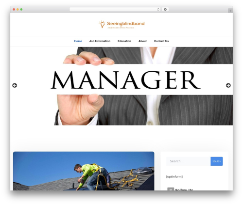 AeonBlock free WordPress theme - seeingblindband.com