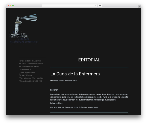 Aurel WordPress theme - cuidadosdeenfermeria.com