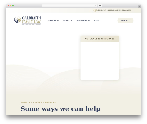 Best WordPress theme Breakdance Zero Theme - galbraithfamilylaw.com