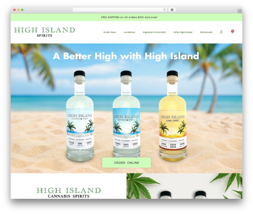 Best WordPress theme Liquory - drinkhighisland.com