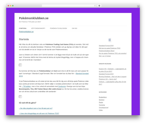 Best WordPress theme Twenty Twelve - pokemonklubben.se