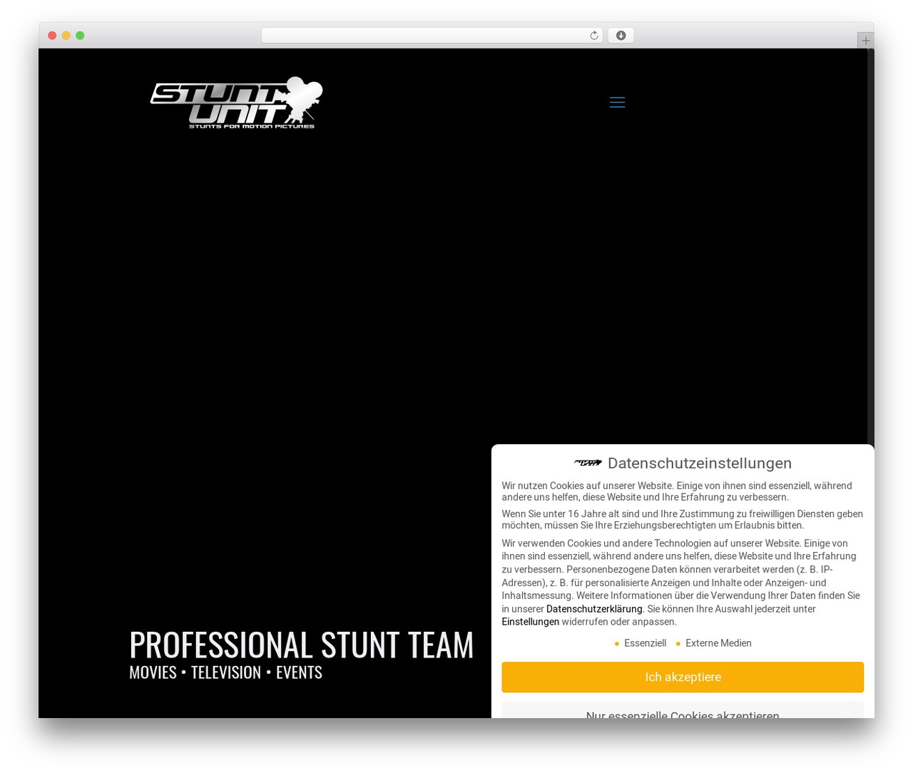 Betheme WordPress theme - stunt-unit.de
