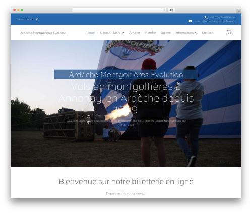 Bidout WordPress theme - www.ardeche-montgolfieres.fr