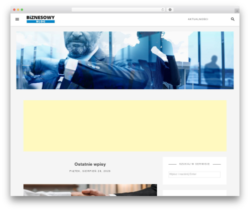 Blogito WordPress blog theme - biznesowyblog.pl Blogito WordPress blog theme - biznesowyblog.pl