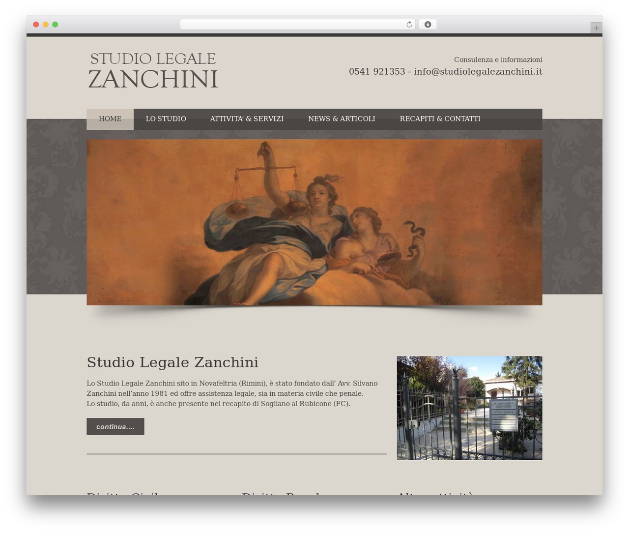 Blue Diamond WP theme - studiolegalezanchini.it