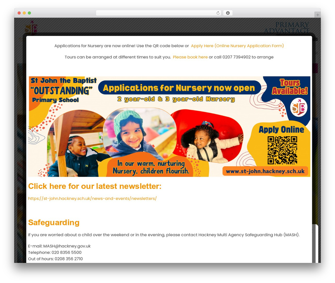 Bridge WordPress theme design - st-john.hackney.sch.uk
