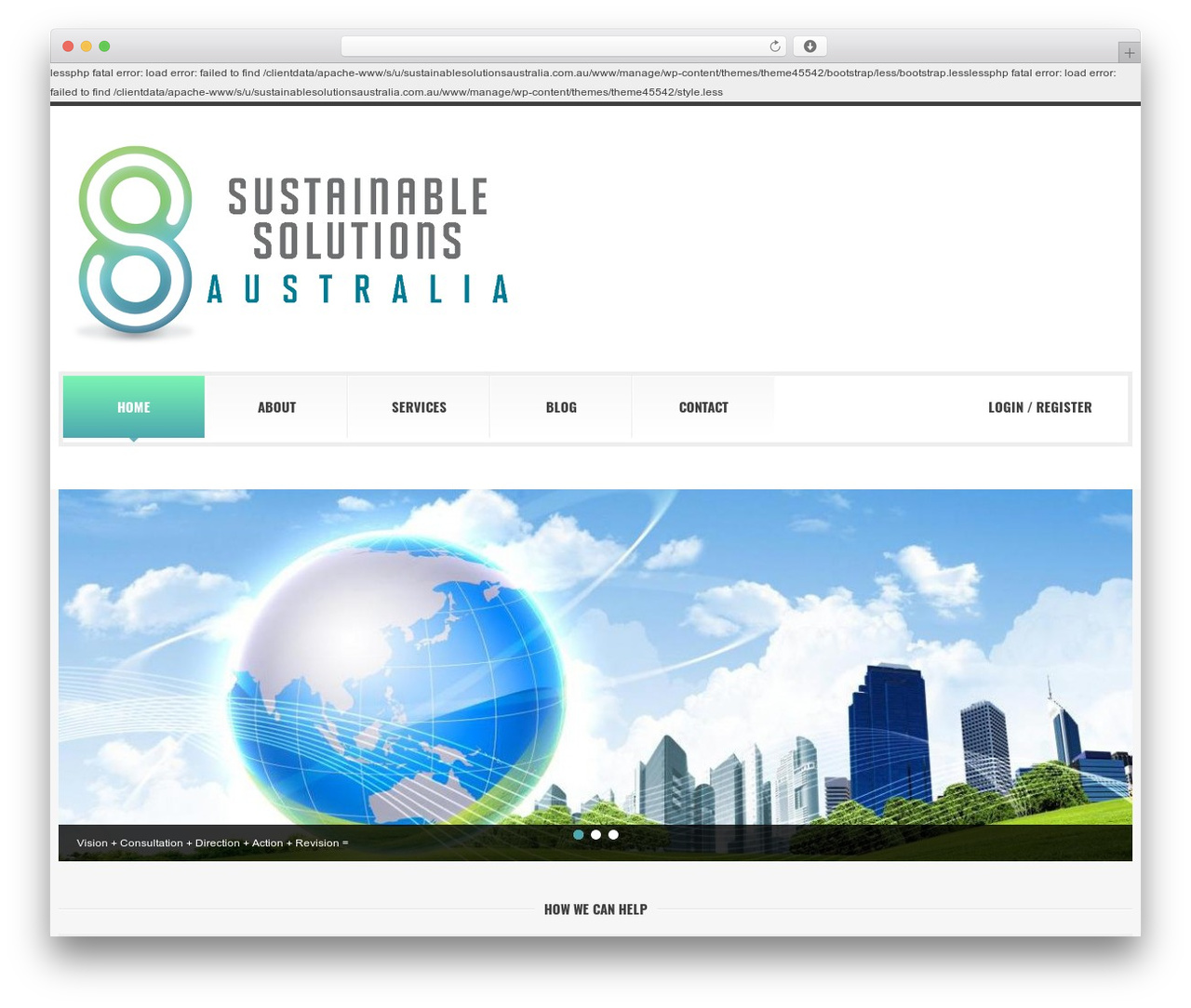 cherry business WordPress theme - sustainablesolutionsaustralia.com.au