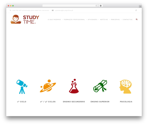 Clever Course top WordPress theme - studytime.pt