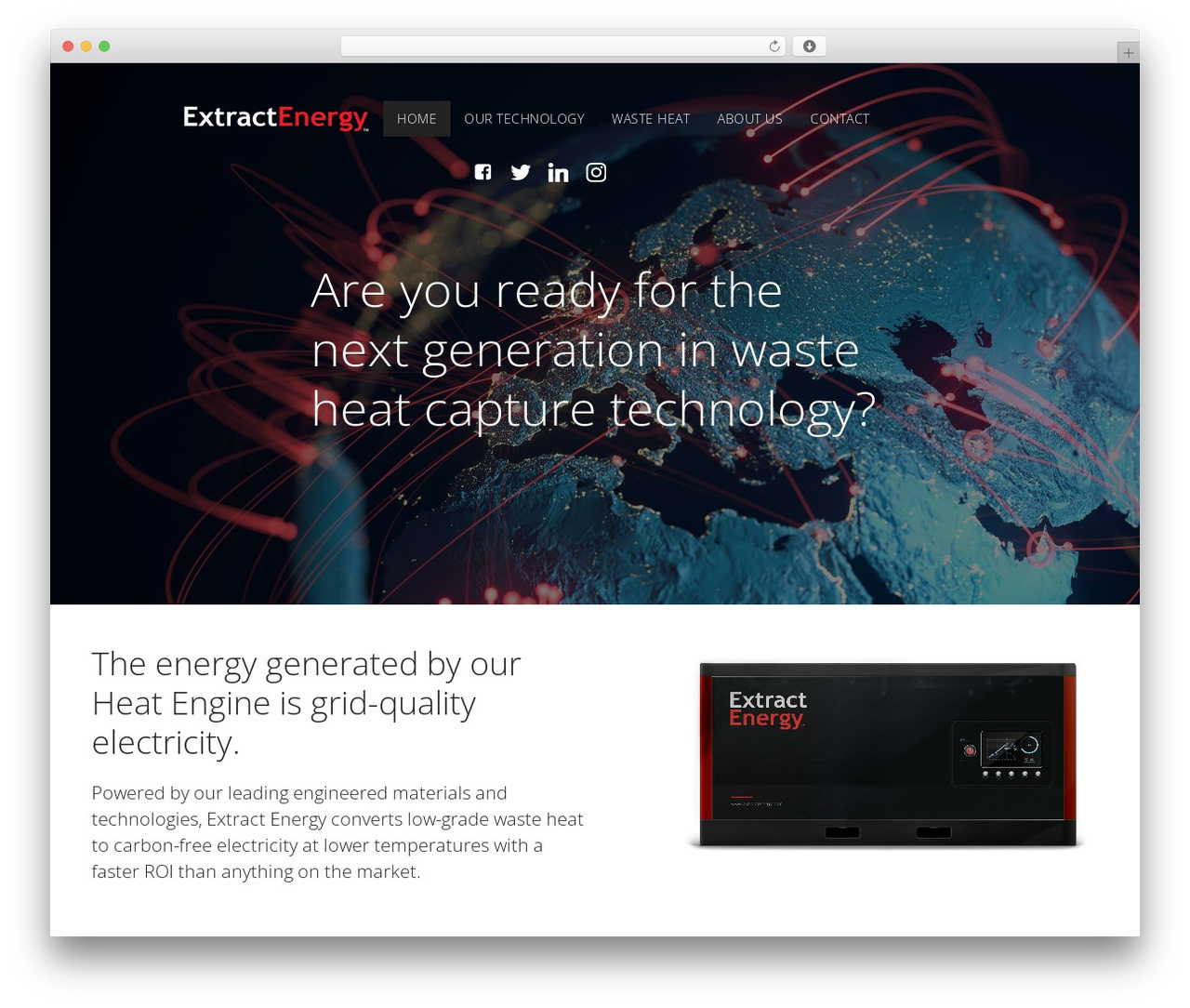 Colibri WP free WP theme - extractenergy.com