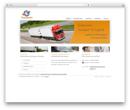 Cubit theme WordPress - schiemann-transport-logistik.de