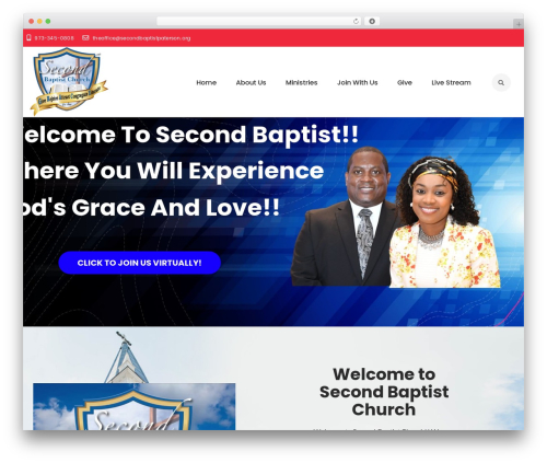 Deeds business WordPress theme - secondbaptistpaterson.org