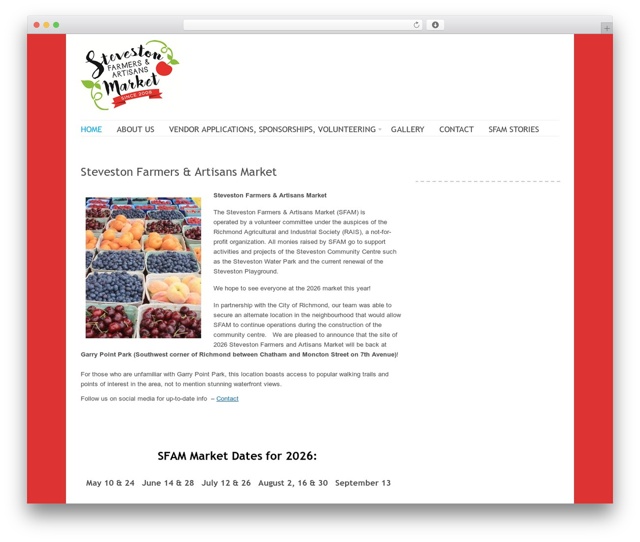 Delicate best WordPress theme - sfam.ca