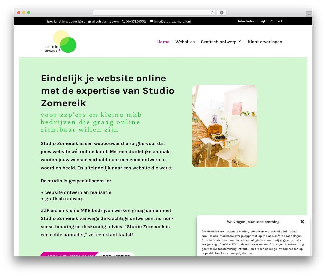 Divi WordPress theme - studiozomereik.nl