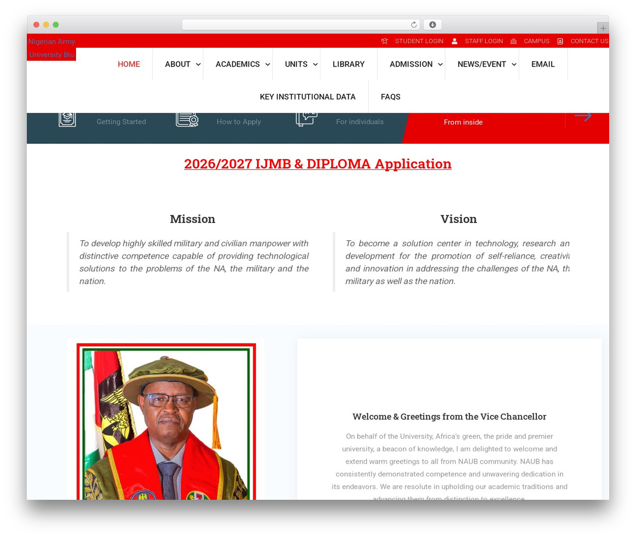 Eduma theme WordPress - naub.edu.ng