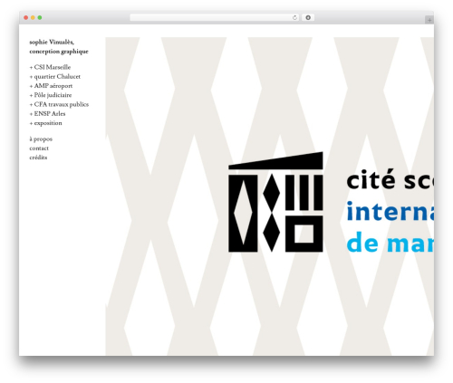 Expositio theme WordPress - sophie-vinuales.fr