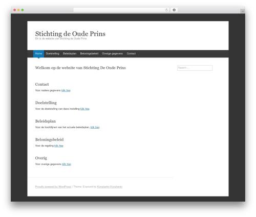Expound top WordPress theme - sdop.nl