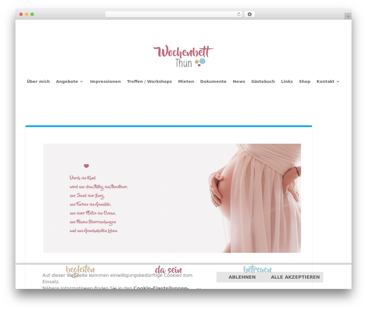 Extra theme WordPress - wochenbett-thun.ch