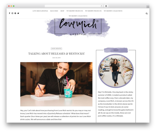 Genesis WordPress theme - lovemichlifestyle.com