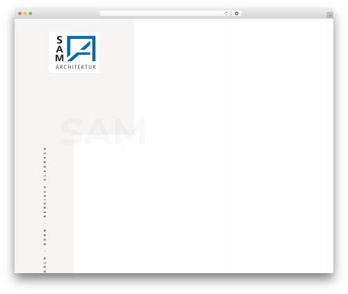 goarch WordPress website theme - sam-architektur.de
