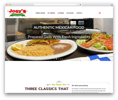 Gustavo WordPress theme - jocysmexicanrestaurant.com