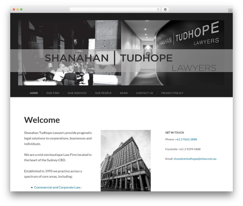 Hemingway Rewritten business WordPress theme - shanahantudhope.com.au