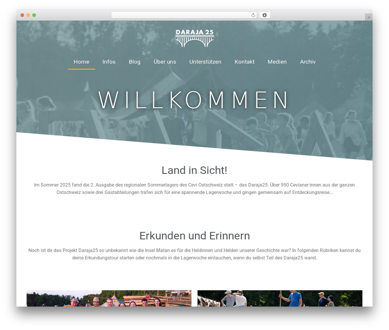 Hestia WP theme - daraja.ch