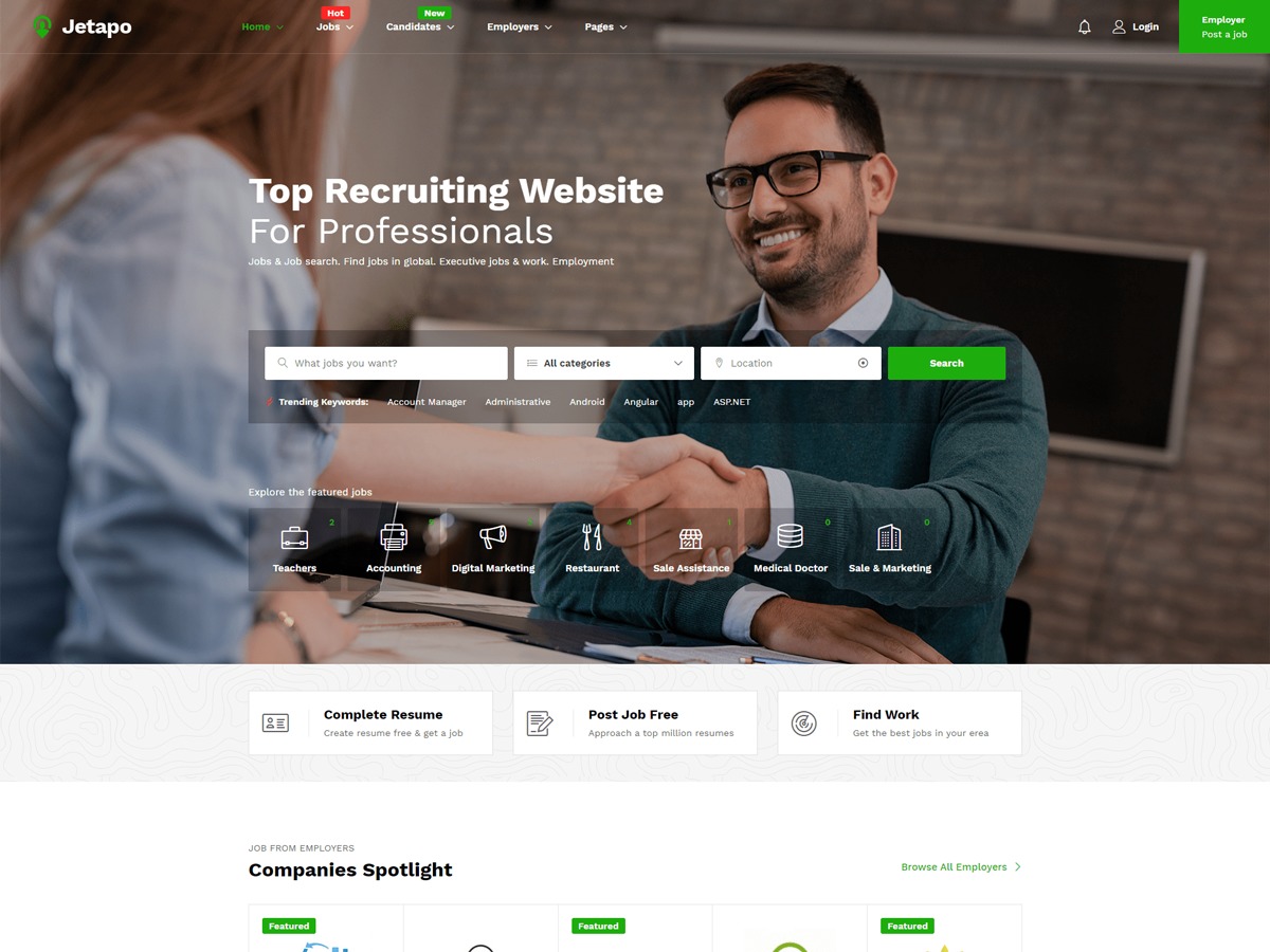 Jetapo WordPress theme by inwavethemes
