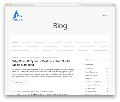 Kinsey theme WordPress - arcbig.com