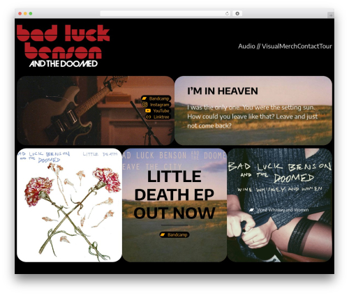 Macaque WordPress theme - badluckbenson.com