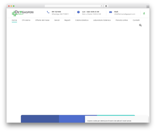 MediClinic theme WordPress - farmaciadegasperi.com