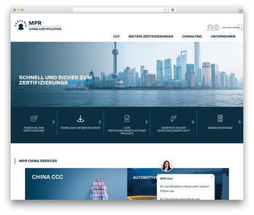 MPR CERTANIA Theme WordPress theme - china-certification.com