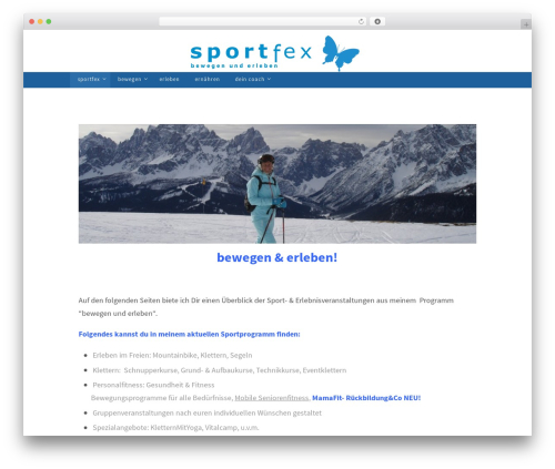 Nirvana WordPress theme free - sportfex.de