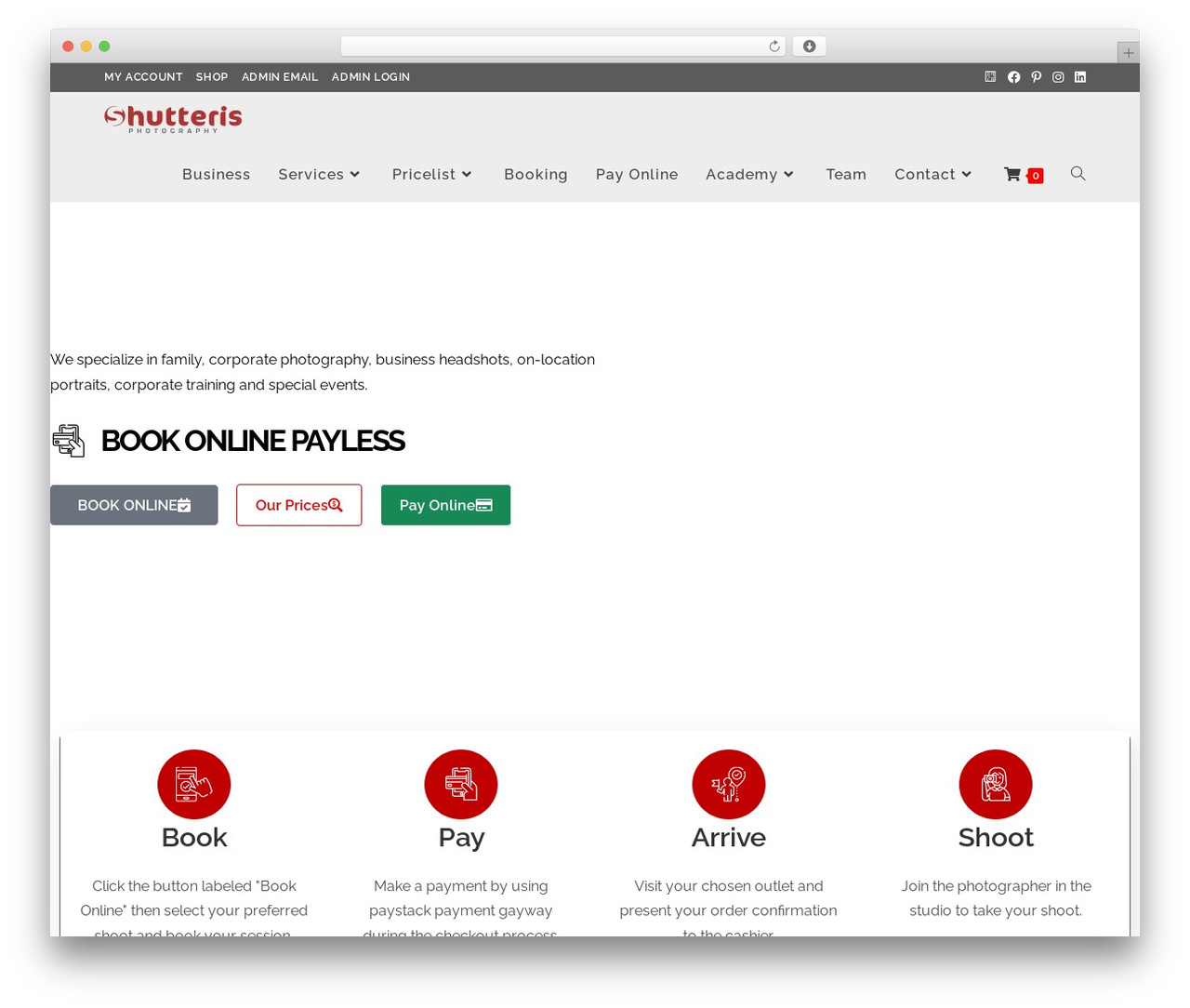 OceanWP photography WordPress theme - shutteris.com OceanWP photography WordPress theme - shutteris.com