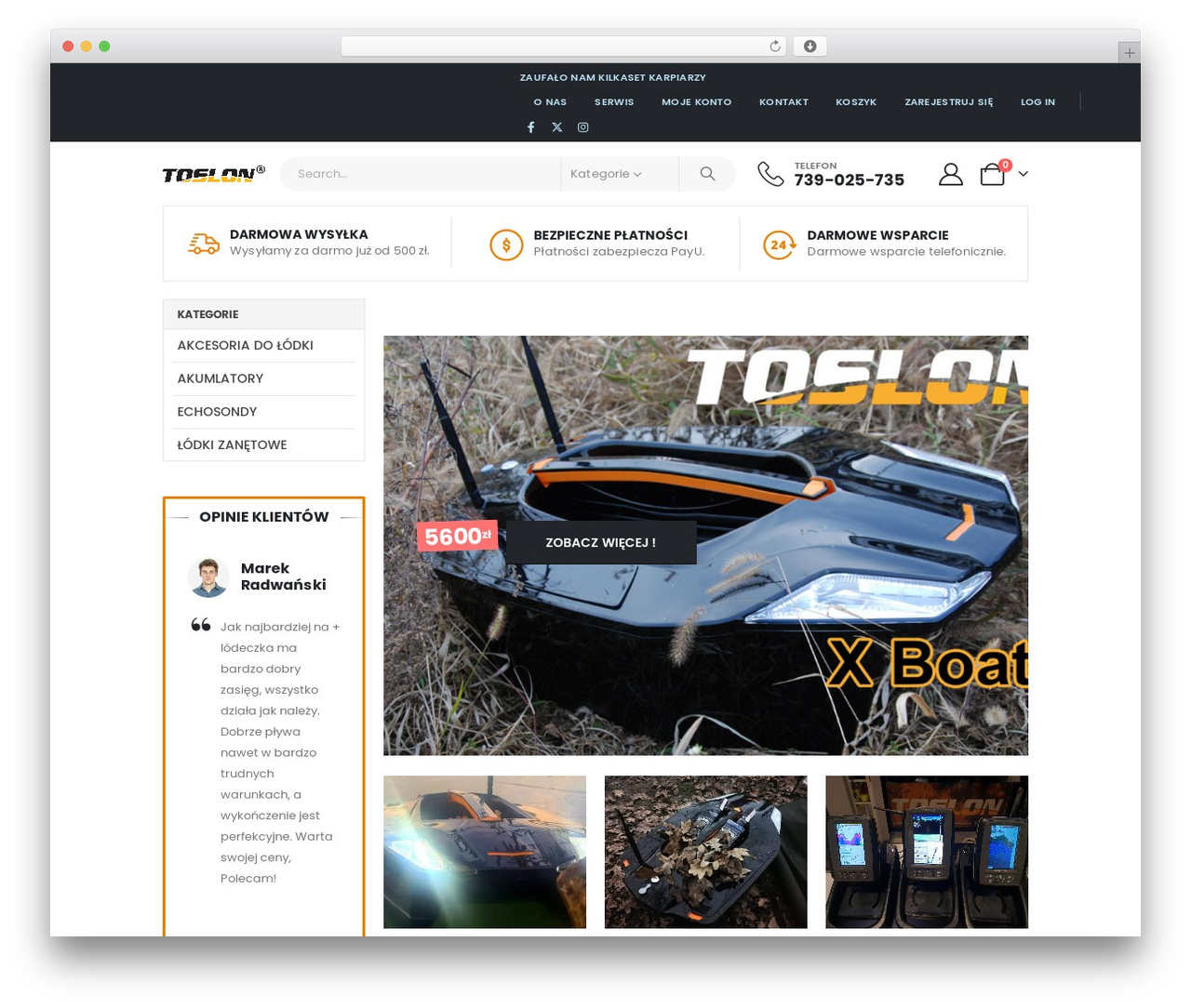 Porto WordPress theme - toslonpolska.pl