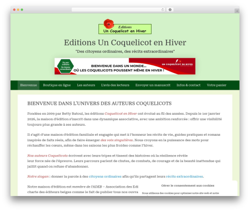 PressBook WordPress theme - coquelicotenhiver.com PressBook WordPress theme - coquelicotenhiver.com