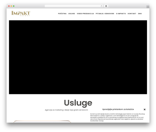 Rare WordPress theme - impakt.agency