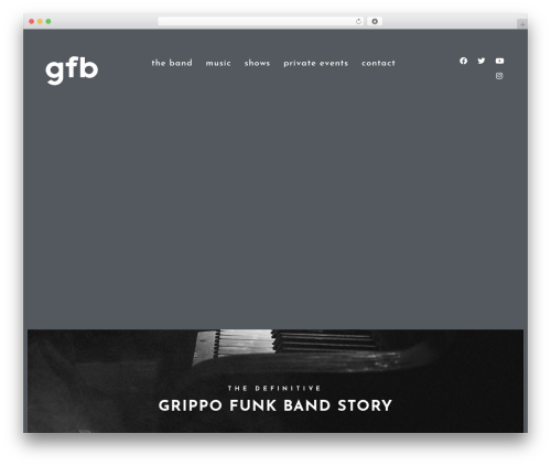 Sonaar best wedding WordPress theme - grippofunkband.com