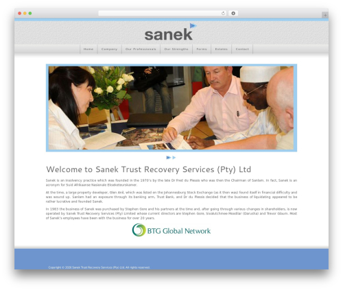 Stealth WordPress theme - sanek.co.za