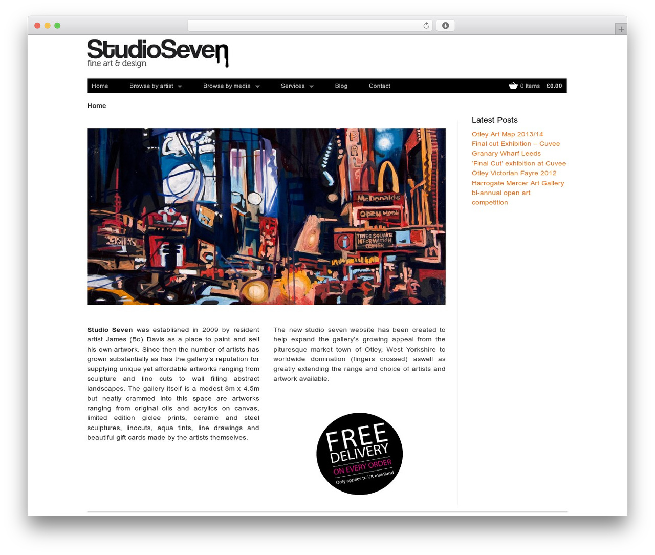 Theme WordPress Golden - studiosevenart.co.uk