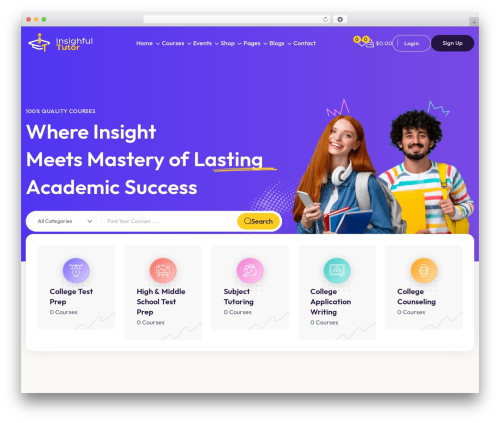 Shopbuilder WordPress plugin - insightfultutors.com