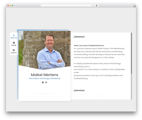 Ryancv plugin WordPress plugin - mertens.tech