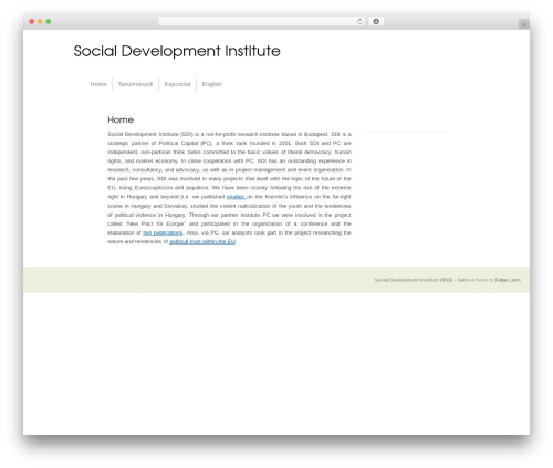 Theme WordPress Satorii - socialdevelopmentinstitute.eu
