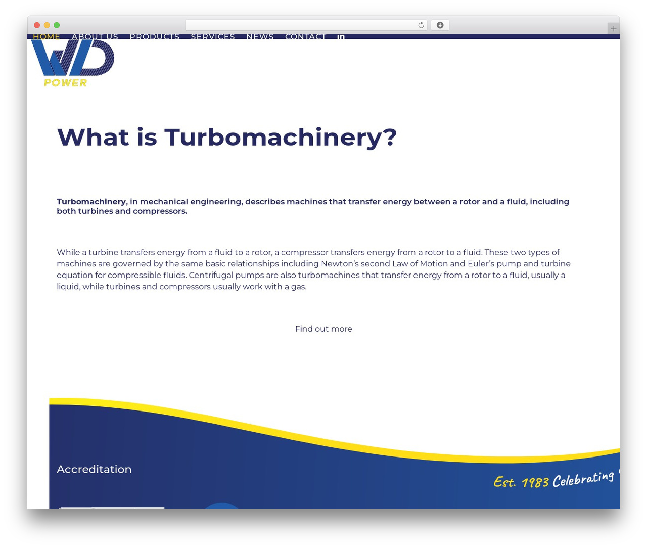 Total free WordPress theme - wdpower.co.za