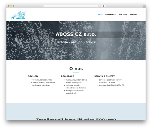 Vega free WordPress theme - aboss.cz