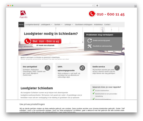 WordPress template Bono Flex Theme - schiedam-loodgieter.nl