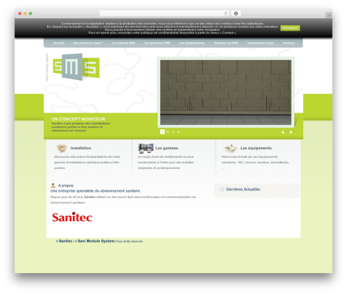 WordPress theme Bluelight - sanitec-sms.fr