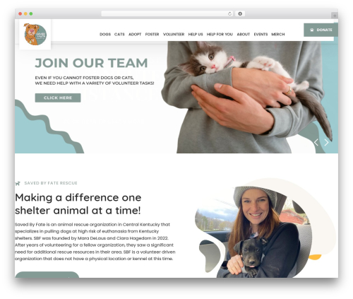 WordPress theme Buzz To The Rescues - savedbyfate.org