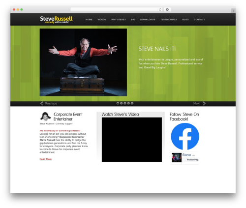 WordPress theme Creative Juice - steverusselljuggles.com